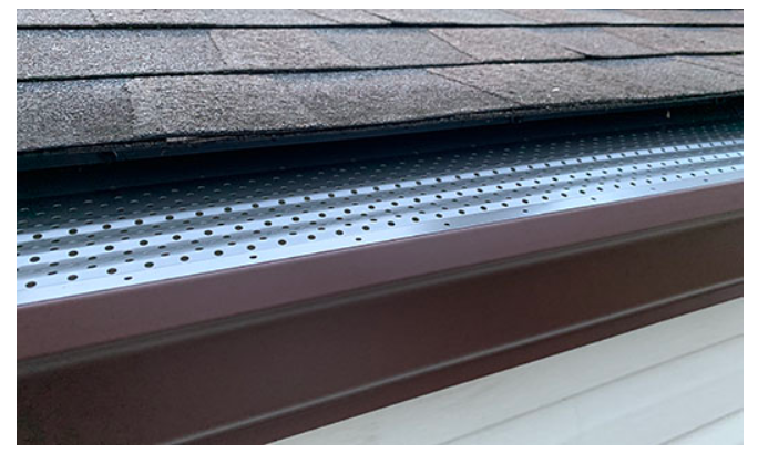 punched aluminum gutter guard