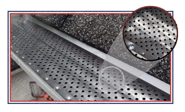 punched aluminum gutter guard