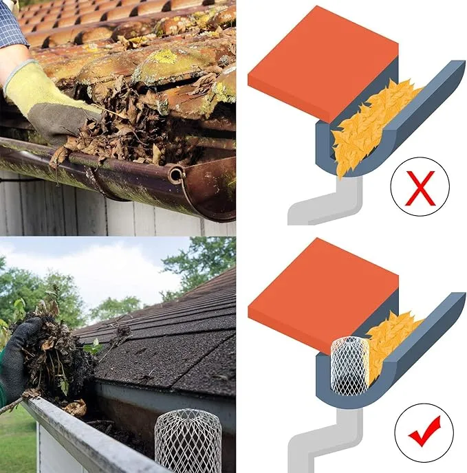 pelindung selokan 3 dalam filter aluminium yang diperluas