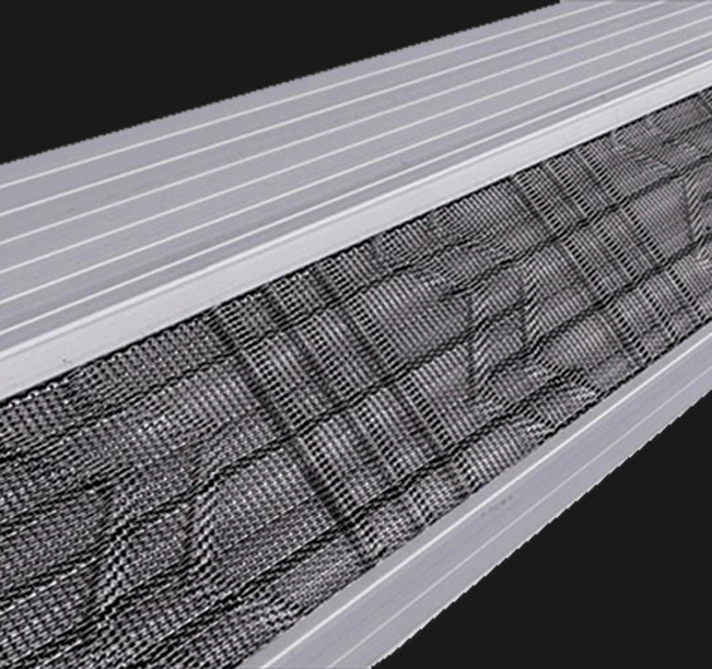 clean mesh white aluminum gutter guard