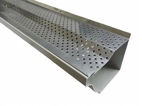 drop in aluminum gutter guard with stiffening rib