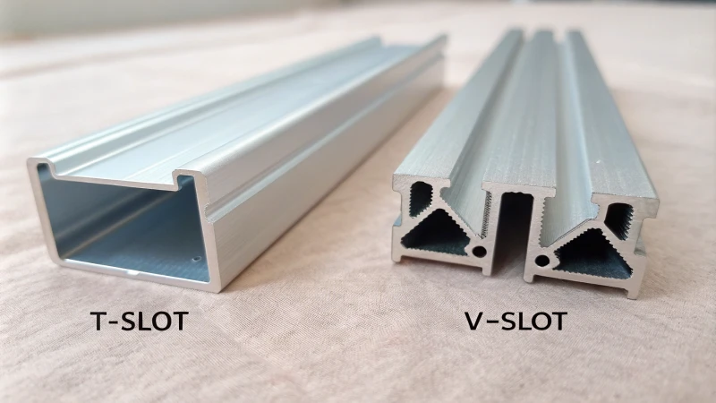 extrusão de perfil de alumínio com ranhura em V
