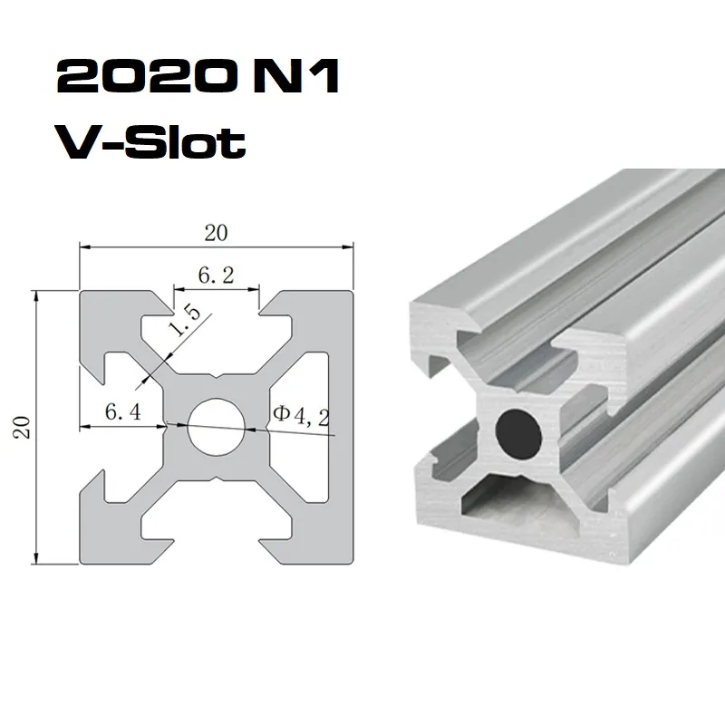 extrusão de perfil de alumínio com ranhura em V