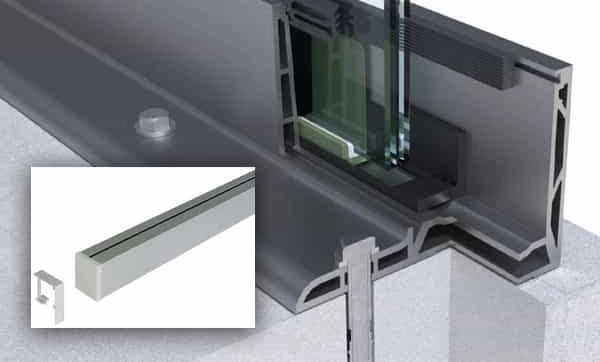 carril de alumínio de perfil ocidental