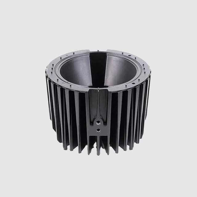 A heat sink is usually made out of aluminium or copper.