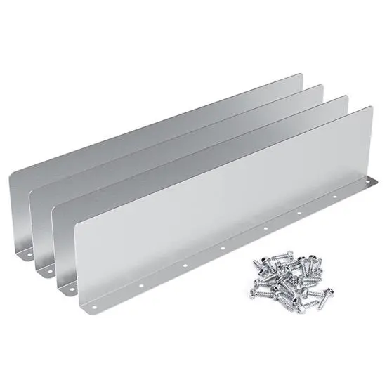l shaped aluminum gutter splash guard